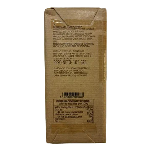 Chocolat fourré à la banane