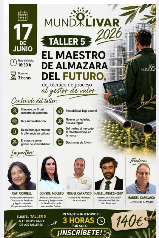 Manuel Jiménez Molina participará en MUNDOLIVAR 2026