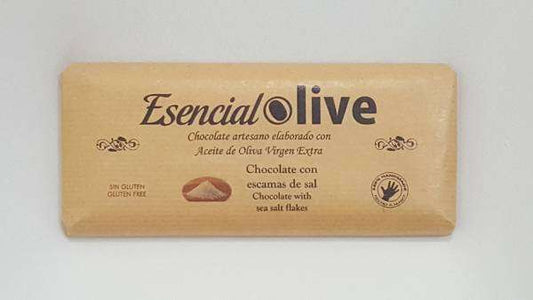 Chocolate relleno con escamas de sal
