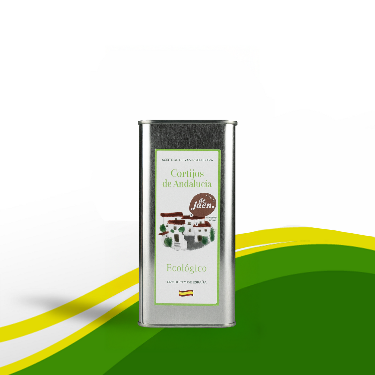 Lata 500ml|Cortijos de Andalucía Ecológico|Aceite de Oliva Virgen Extra Ecológico