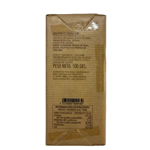Chocolat fourré au lait meringué