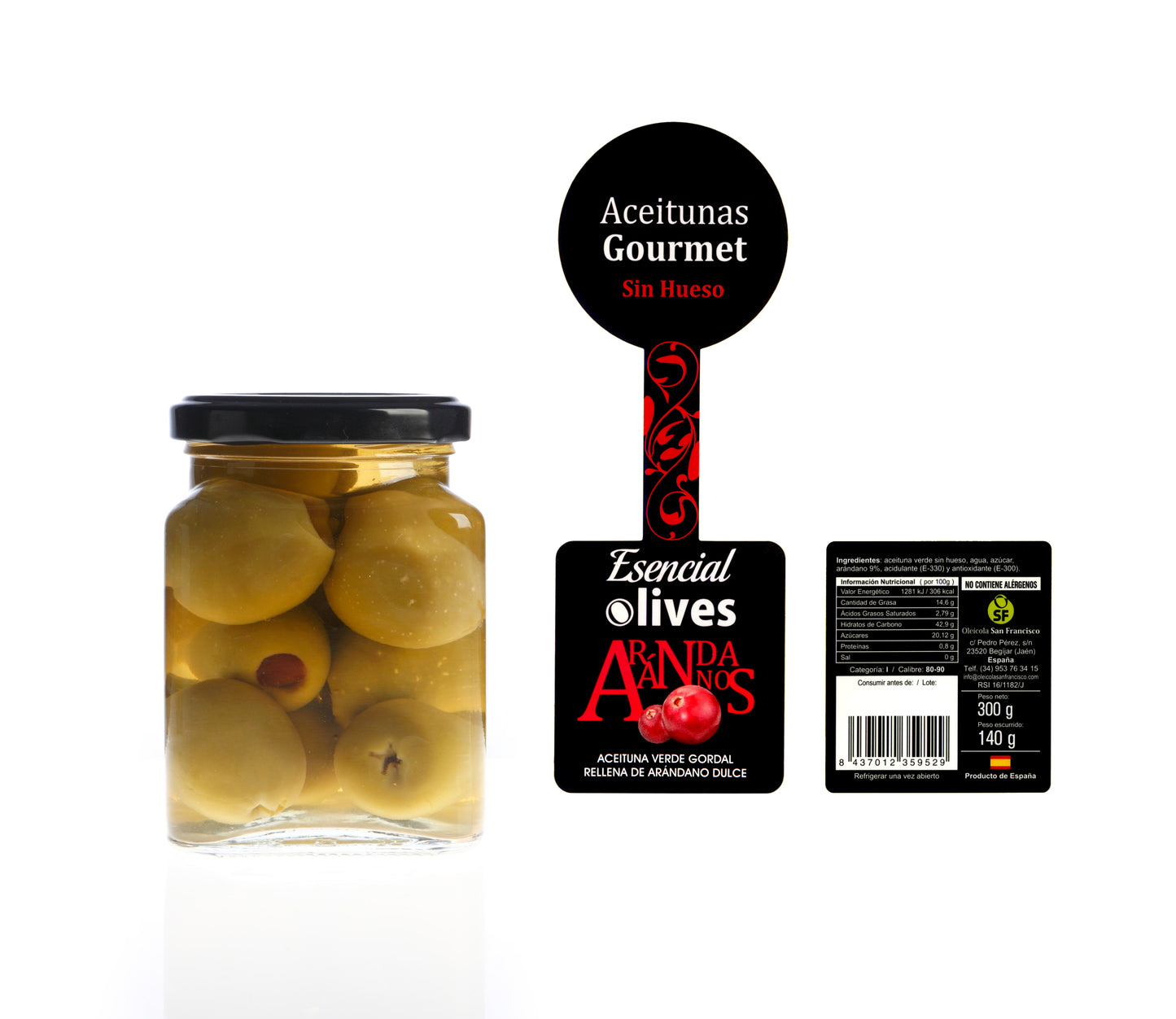 Aceitunas Rellenas de Arándanos | Esencial Olives