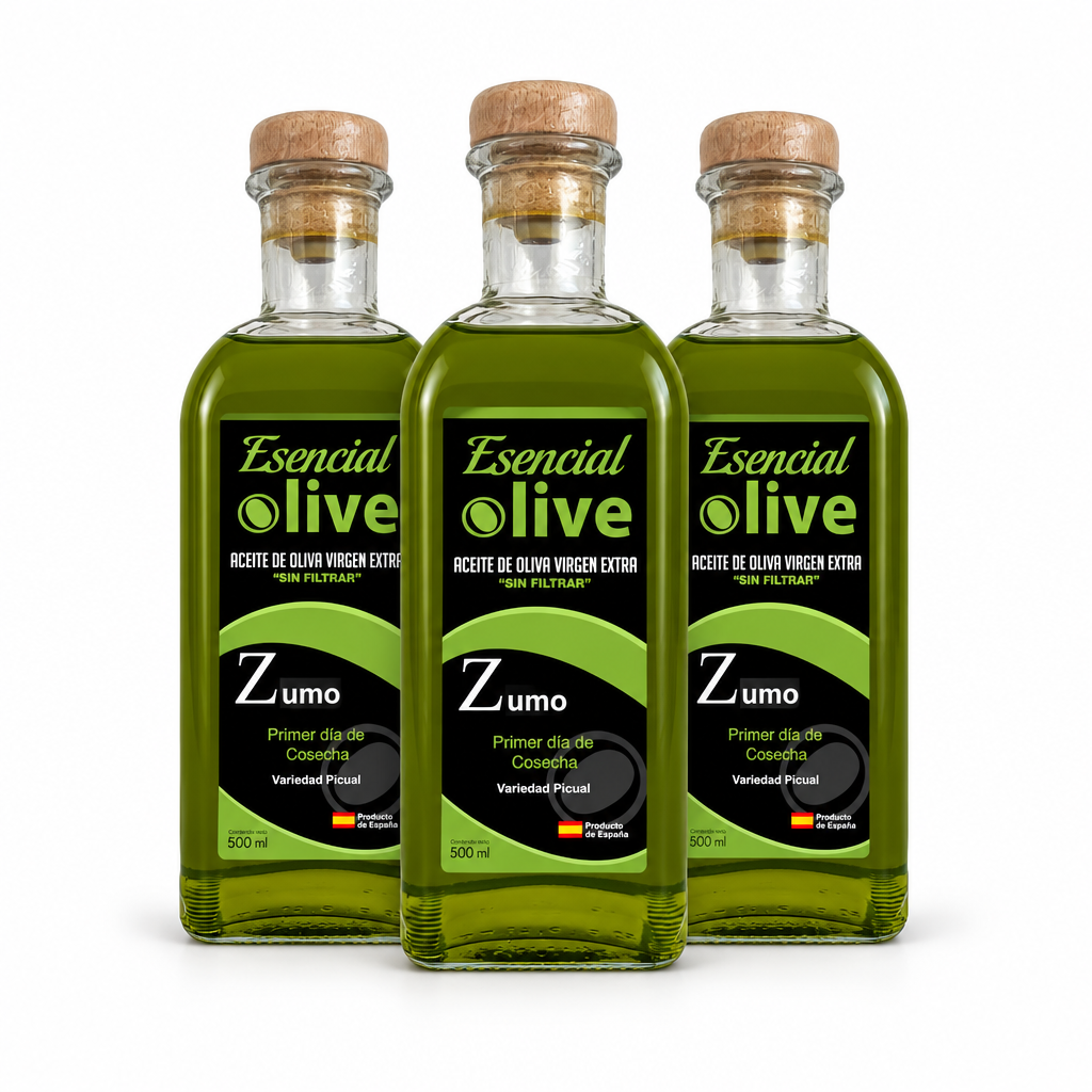 Pack de tres botellas Esencial Olive ZUMO