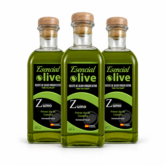 Pack de tres botellas Esencial Olive ZUMO